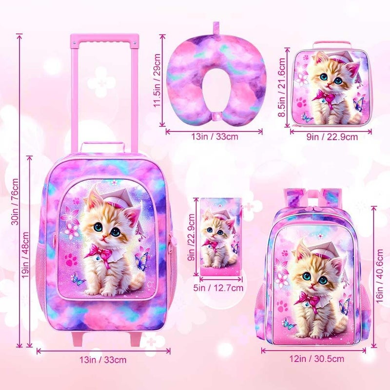 GXTVO Kids Suitcase with Wheels for Girls and Boys, Rolling Carry on Luggage for Toddler Children - Image 4